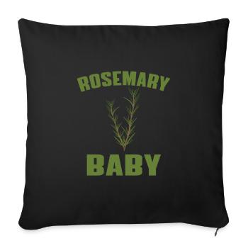 Rosemary Bébé - Housse de coussin décorative 45 x 45 cm - noir - Devant