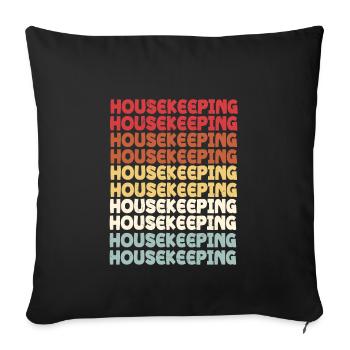 Housekeeping - Sofa pillowcase 17,3'' x 17,3'' (45 x 45 cm) - black - Front