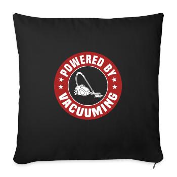 Staubsaugen - Sofakissenbezug 45 x 45 cm - Schwarz - Vorne