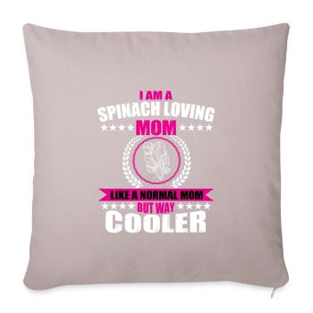 Spinach lover mom for women - Sofa pillowcase 17,3'' x 17,3'' (45 x 45 cm) - light taupe - Front