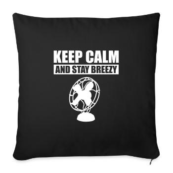 Retro Ferry Clothing Container Ship - Sofa pillowcase 17,3'' x 17,3'' (45 x 45 cm) - black - Front