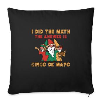 Funny Cinco De Mayo Dwarves - Sofa pillowcase 17,3'' x 17,3'' (45 x 45 cm) - black - Front