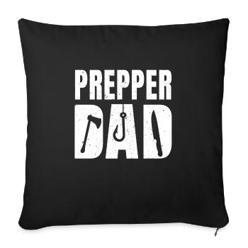 Grand Prepper Dad Apparel Survie en plein air pour - Housse de coussin décorative 45 x 45 cm - noir - Devant