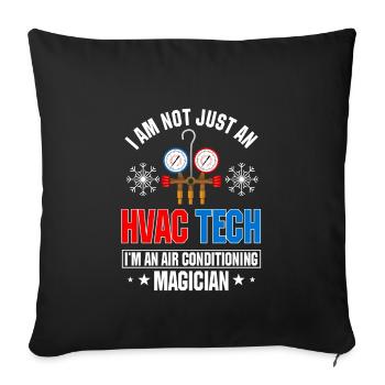Funny Hlk-tech wear - Sofa pillowcase 17,3'' x 17,3'' (45 x 45 cm) - black - Front