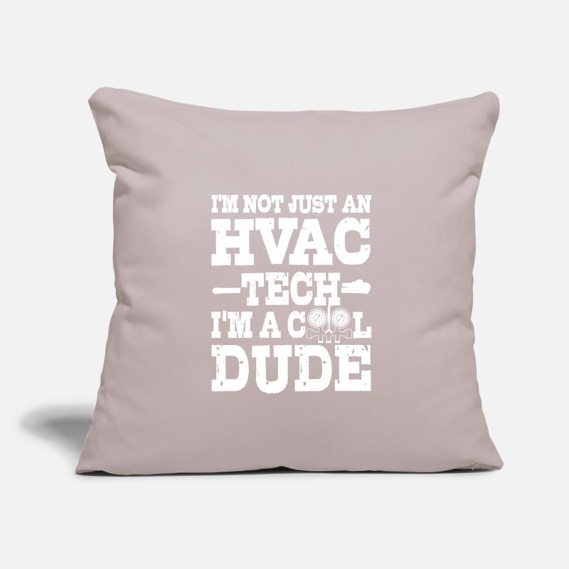 Drôle de technicien en CVC robe Hvac tech cool guy Housse de coussin décorative 45 x 45 cm