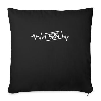Retro Ferry Clothing Container Ship - Sofa pillowcase 17,3'' x 17,3'' (45 x 45 cm) - black - Front