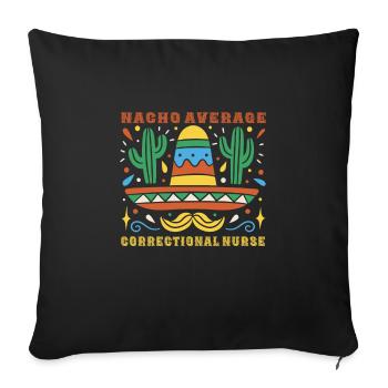 Prison Nurse Fiesta - Sofa pillowcase 17,3'' x 17,3'' (45 x 45 cm) - black - Front