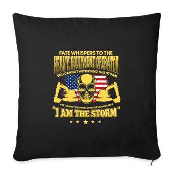 Toller Baggerfahrer Spruch - Sofakissenbezug 45 x 45 cm - Schwarz - Vorne