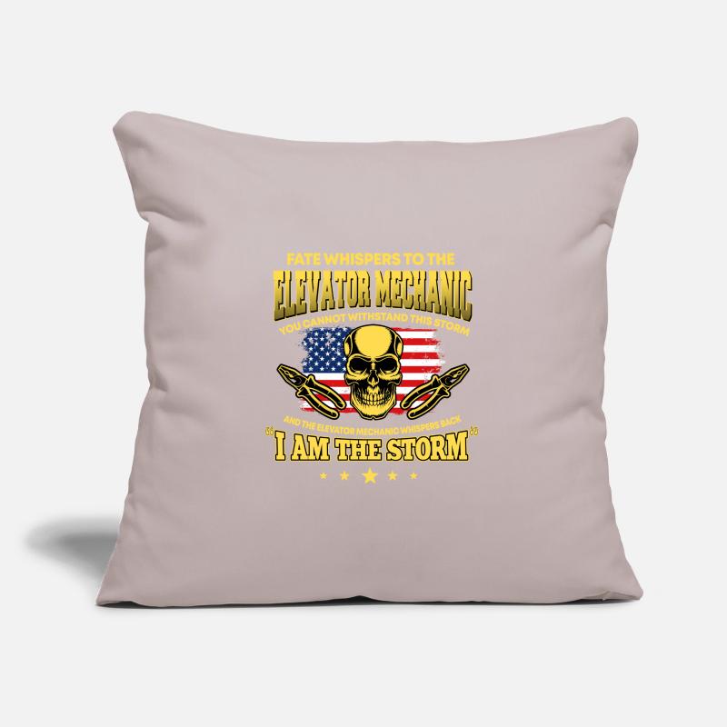 Great elevator fitter saying Sofa pillowcase 17,3'' x 17,3'' (45 x 45 cm)