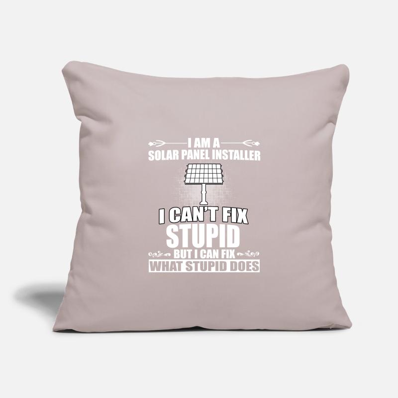 Funny Solar Panel Installer Design Sofa pillowcase 17,3'' x 17,3'' (45 x 45 cm)
