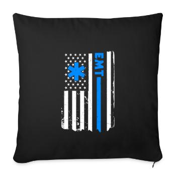 USA Emergency Paramedic America - Sofa pillowcase 17,3'' x 17,3'' (45 x 45 cm) - black - Front