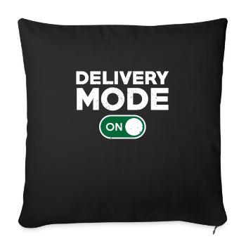 Conception amusante du chauffeur-livreur - Housse de coussin décorative 45 x 45 cm - noir - Devant