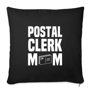 Great postal worker mom Mother's Day - Sofa pillowcase 17,3'' x 17,3'' (45 x 45 cm) - black - Front