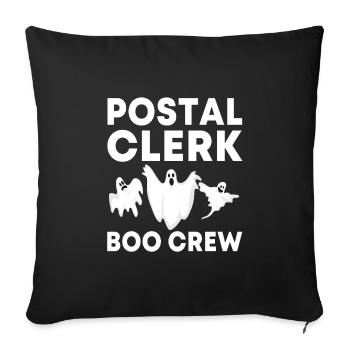 Postal Worker Halloween Costume - Sofa pillowcase 17,3'' x 17,3'' (45 x 45 cm) - black - Front