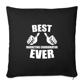 Funny Marketing Coordinator Design - Sofa pillowcase 17,3'' x 17,3'' (45 x 45 cm) - black - Front