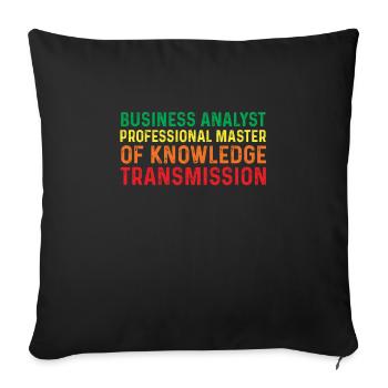 Retro Ferry Clothing Container Ship - Sofa pillowcase 17,3'' x 17,3'' (45 x 45 cm) - black - Front
