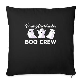 Creepy Training Coordinator Boo Crew Halloween - Sofa pillowcase 17,3'' x 17,3'' (45 x 45 cm) - black - Front