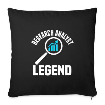 Grande tenue de légende pour - Housse de coussin décorative 45 x 45 cm - noir - Devant