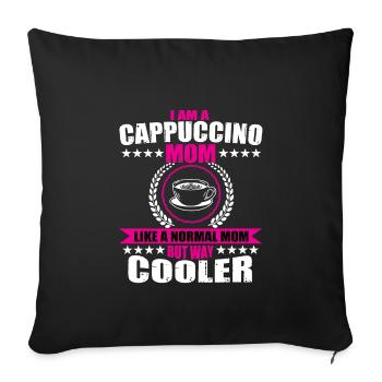 Cappuccino Mama Design - Housse de coussin décorative 45 x 45 cm - noir - Devant
