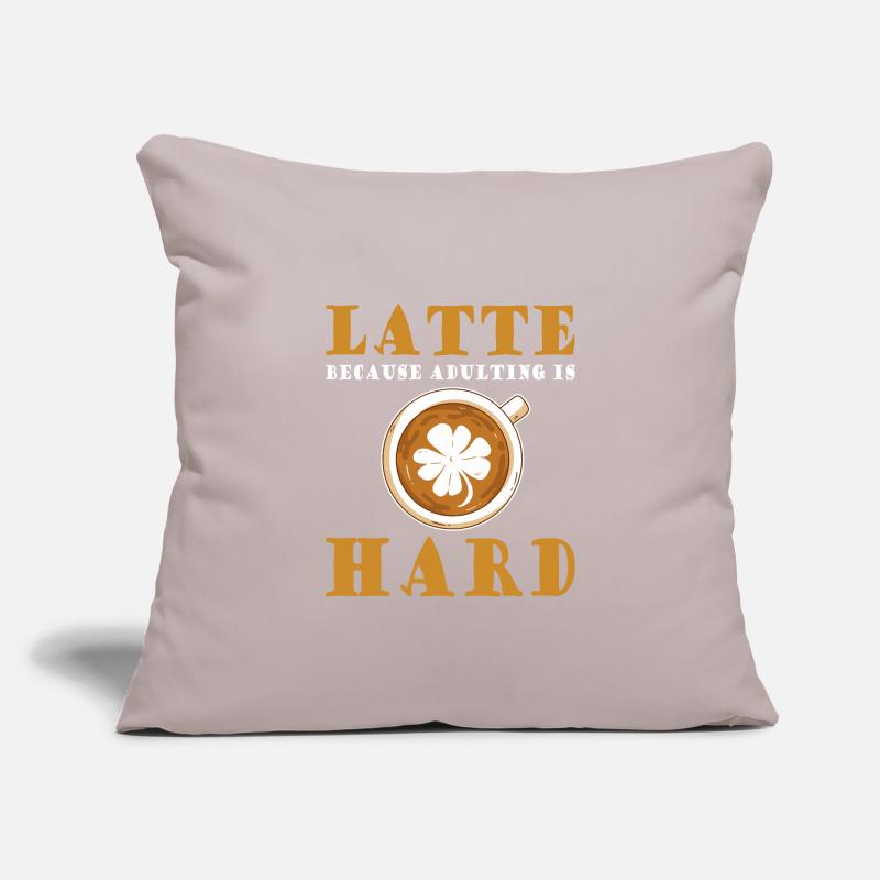 Funny coffee latte saying coffee drinker Sofa pillowcase 17,3'' x 17,3'' (45 x 45 cm)