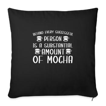 Mocha Outfit Love Coffee and Chocolate - Sofa pillowcase 17,3'' x 17,3'' (45 x 45 cm) - black - Front