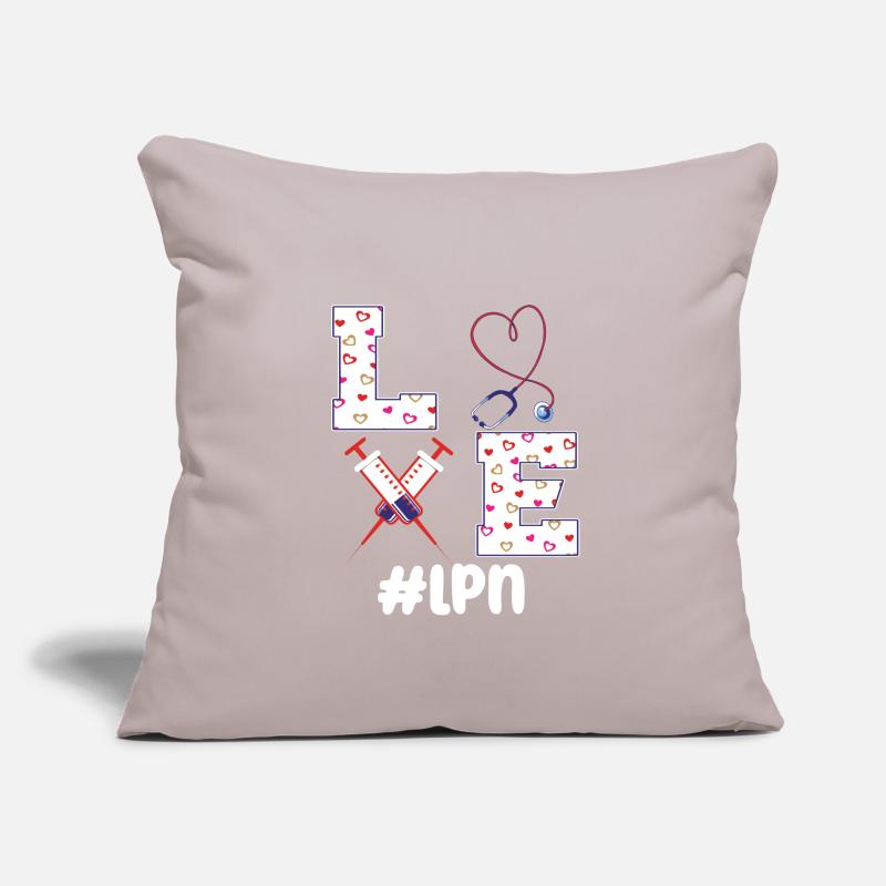 LPN Licensed Practical Nurse Practitioner Sofa pillowcase 17,3'' x 17,3'' (45 x 45 cm)