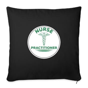 Infirmière en pratique avancée - Housse de coussin décorative 45 x 45 cm - noir - Devant