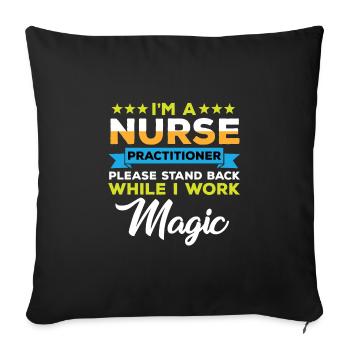 Funny Advanced Practice Nurse Gift - Sofa pillowcase 17,3'' x 17,3'' (45 x 45 cm) - black - Front