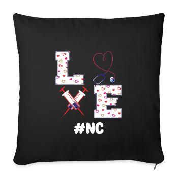 Nurse Consultant Shirt - Sofa pillowcase 17,3'' x 17,3'' (45 x 45 cm) - black - Front