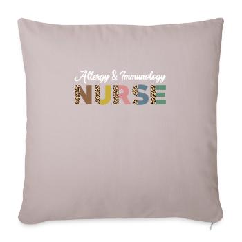 Allergy and Immunology Nurse - Sofa pillowcase 17,3'' x 17,3'' (45 x 45 cm) - light taupe - Front