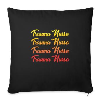 Trauma Nurse T-Shirt Brief - Sofa pillowcase 17,3'' x 17,3'' (45 x 45 cm) - black - Front