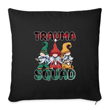 Trauma Squad Gnomes Emergency Nursing - Sofa pillowcase 17,3'' x 17,3'' (45 x 45 cm) - black - Front
