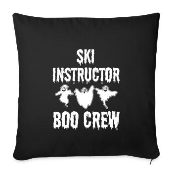 Skilehrer Boo Crew Spooky Halloween - Sofakissenbezug 45 x 45 cm - Schwarz - Vorne