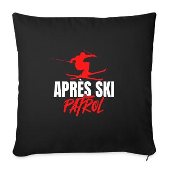 Après Sji Patrol - Sofa pillowcase 17,3'' x 17,3'' (45 x 45 cm) - black - Front