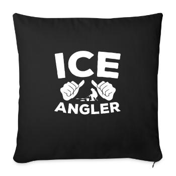 Eisangler - Sofakissenbezug 45 x 45 cm - Schwarz - Vorne