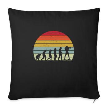 Biathlon Evolution - Sofakissenbezug 45 x 45 cm - Schwarz - Vorne