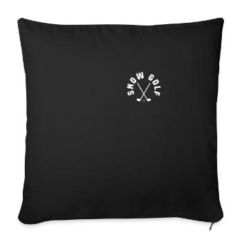 Snow Golf Chest Pockets Design - Sofa pillowcase 17,3'' x 17,3'' (45 x 45 cm) - black - Front
