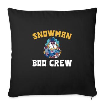 Creepy Snowman Boo Crew Halloween Costume - Sofa pillowcase 17,3'' x 17,3'' (45 x 45 cm) - black - Front