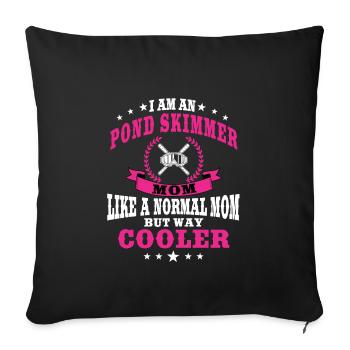 Pond Skimmer Mama - Housse de coussin décorative 45 x 45 cm - noir - Devant