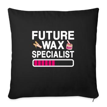 Future Waxing Specialist Beauty School - Sofa pillowcase 17,3'' x 17,3'' (45 x 45 cm) - black - Front