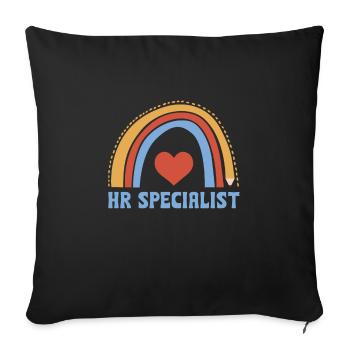 Mignon spécialiste RH Boho Rainbow Design - Housse de coussin décorative 45 x 45 cm - noir - Devant