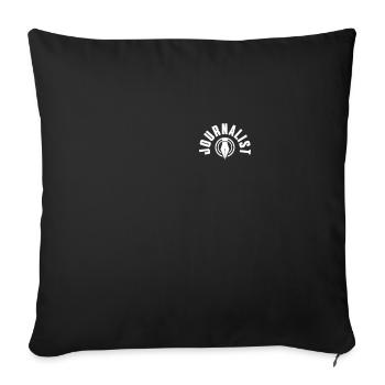 Journaliste Design News Reporter - Housse de coussin décorative 45 x 45 cm - noir - Devant