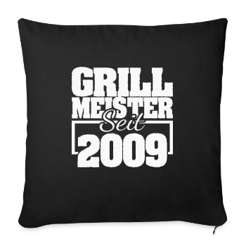 2009 - Housse de coussin décorative 45 x 45 cm - noir - Devant