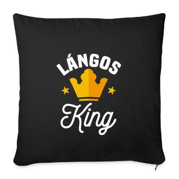 Langos King - Sofa pillowcase 17,3'' x 17,3'' (45 x 45 cm) - black - Front