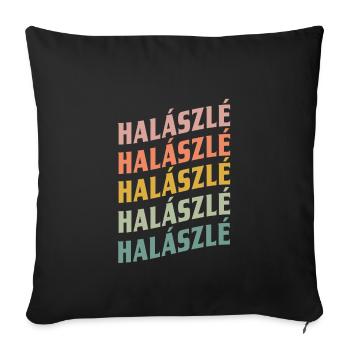 Halaszle - Housse de coussin décorative 45 x 45 cm - noir - Devant