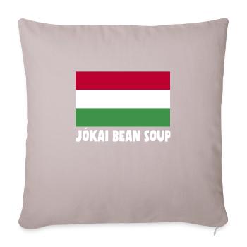 Hungarian Flag Jokai Bean Soup - Sofa pillowcase 17,3'' x 17,3'' (45 x 45 cm) - light taupe - Front