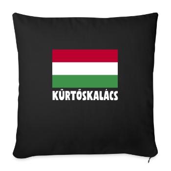 kaminkucKürtőskalács Ungarische Fahne - Sofakissenbezug 45 x 45 cm - Schwarz - Vorne