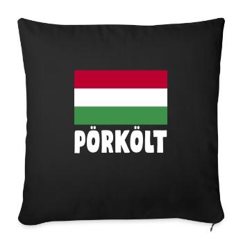 Pörkölt - Sofa pillowcase 17,3'' x 17,3'' (45 x 45 cm) - black - Front