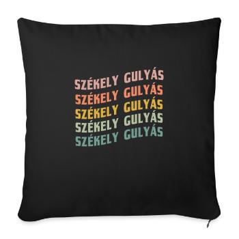 Szekely Gulyas - Sofa pillowcase 17,3'' x 17,3'' (45 x 45 cm) - black - Front