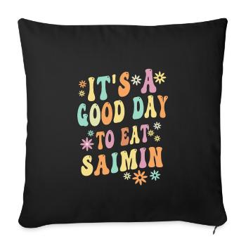 Saimin Spell - Sofa pillowcase 17,3'' x 17,3'' (45 x 45 cm) - black - Front